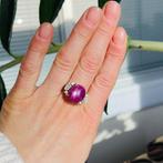 Ring WGI-gecertificeerd ring met 15,75 karaat sterrobijn, Sieraden, Tassen en Uiterlijk, Ringen, Nieuw
