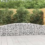 vidaXL Schanskorf gewelfd 400x30x60/80 cm gegalvaniseerd, Tuin en Terras, Bloembakken en Plantenbakken, 100 cm of meer, Verzenden