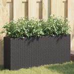 vidaXL Plantenbakken met 2 potten 2 st 90x20x40 cm poly, Verzenden, Nieuw, Kunststof