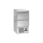 GGM Gastro | Koelwerkbank ECO - 450x700mm - met 2 laden |, Verzenden, Nieuw in verpakking, RVS Meubilair