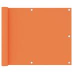 vidaXL Balkonscherm 75x400 cm oxford stof oranje, Verzenden, Nieuw