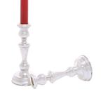 A O - Kaarsenhouder (2) - .830 zilver - zilveren kandelaal