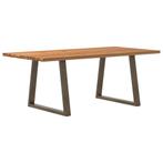 vidaXL Eettafel rechthoekig 200x100x74 cm massief eikenhout, Verzenden, Nieuw