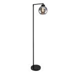 Design vloerlamp grijs, Giada, met schakelaar, Huis en Inrichting, Lampen | Vloerlampen, Design, Nieuw, Ophalen of Verzenden, Glas