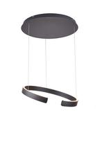 hanglamp Lux-Circle led,  zwart 60 cm, Verzenden, Nieuw, Metaal, Modern