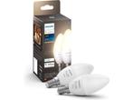 Veiling - Philips Hue Kaarslamp Lichtbron E14 2 Pack, Huis en Inrichting, Lampen | Losse lampen, Nieuw
