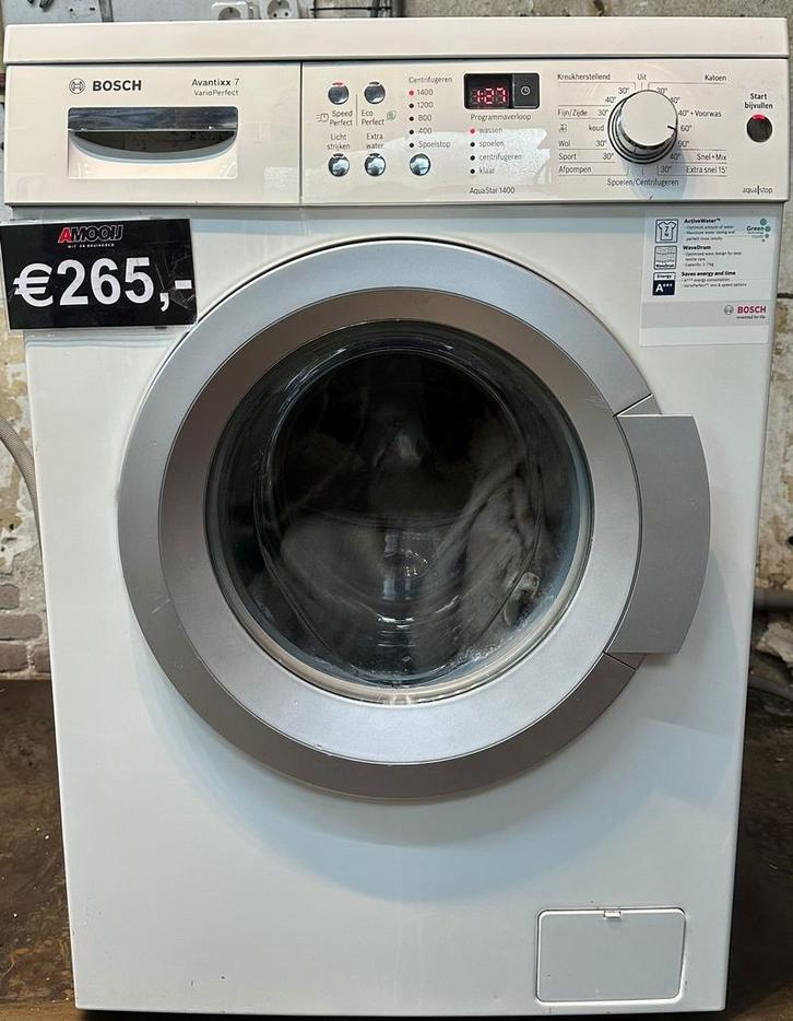 Tweedehands Wasmachine Bosch met Garantie, Witgoed en Apparatuur, Wasmachines, 85 tot 90 cm, 1200 tot 1600 toeren, 4 tot 6 kg