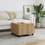 vidaXL Salontafel 60x60x38 cm bewerkt hout artisanaal, Verzenden, Nieuw, Overige houtsoorten, 50 tot 100 cm
