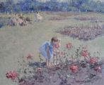 Chris van Dijk (1952) Impressionist -  Les enfants sentent