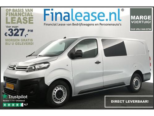 Citroën Jumpy 2.0 BlueHDI L3H1 Marge DC 5 Pers Airco €382pm, Auto's, Bestelauto's, Lease, Handgeschakeld, Diesel, Zilver of Grijs