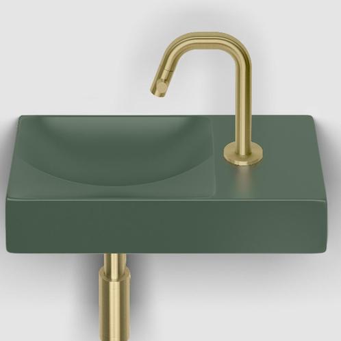 Clou Flush 3 Fontein Met Kraangat Rechts Mat Pijnboom Groen, Doe-het-zelf en Verbouw, Sanitair, Overige typen, Nieuw, Ophalen of Verzenden