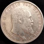 Duitsland, keizerrijk 5 Mark 1907 F - Stuttgart, Bust of, Postzegels en Munten, Munten | Europa | Niet-Euromunten