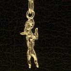 Gouden Bullterrier hangend aan stok ketting hanger - klein, Verzenden, Nieuw
