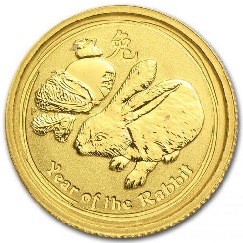 Gouden Lunar II - 1/20 oz 2011 Year of the Rabbit, Postzegels en Munten, Munten | Oceanië, Losse munt, Goud, Verzenden