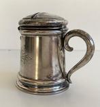 Zilveren spaarpot - Bierkan ofwel pul - .750 zilver -, Antiek en Kunst