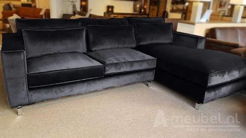 Loungebank Indijk - loungebanken - Antraciet, Huis en Inrichting, Banken | Sofa's en Chaises Longues, Nieuw, Stof