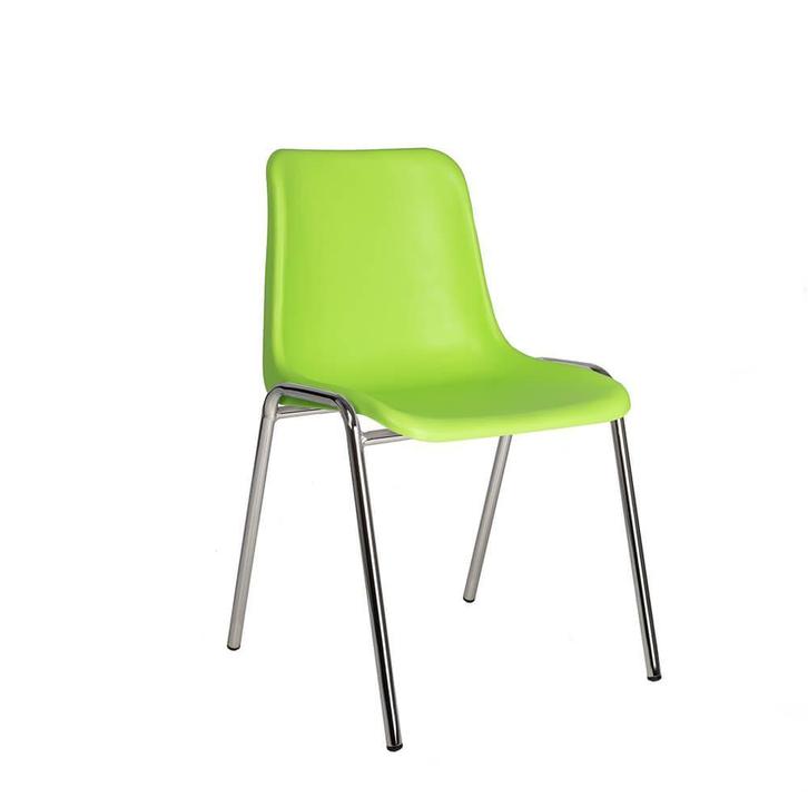 Kunstof stapelbare kuipstoel, kantinestoel, schoolstoel, Huis en Inrichting, Stoelen, Vijf, Zes of meer stoelen, Overige kleuren