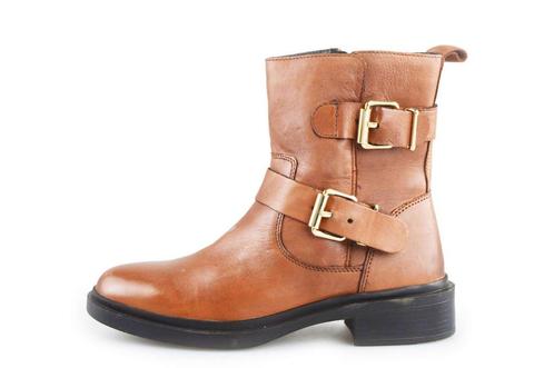 Poelman Biker boots in maat 38 Bruin | 10% extra korting, Kleding | Dames, Schoenen, Bruin, Zo goed als nieuw, Overige typen, Verzenden