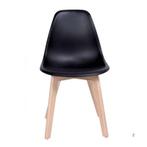 Eetkamerstoelen KITO - set van 4 eettafel stoelen - zwart, Ophalen of Verzenden, Nieuw