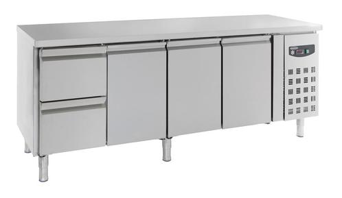 Combisteel Koelwerkbank 553L | 3 Deuren + 2 Laden (1/1 GN) |, Witgoed en Apparatuur, Koelkasten en IJskasten, Ophalen of Verzenden