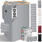 Wasmand - Met deksel - 100 Liter - Grijs - KESSER®, Verzenden, Zo goed als nieuw