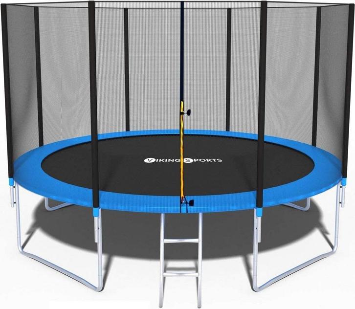 Trampoline 404 cm met veiligheidsnet en ladder - tot 150 kg, Kinderen en Baby's, Speelgoed | Buiten | Trampolines, Nieuw, Ophalen of Verzenden