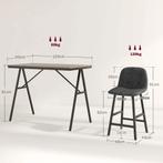 TRUUSK Bartafel met Barkruk Set - 5-delige Eetgroep - Bistro, Huis en Inrichting, Tafels | Eettafels, Verzenden, Nieuw