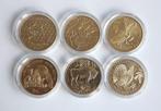 Slowakije. 5 Euro 2021/2024 (6 coins) (Zonder Minimumprijs), Postzegels en Munten, Munten | Europa | Euromunten