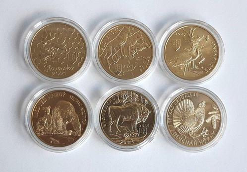Slowakije. 5 Euro 2021/2024 (6 coins) (Zonder Minimumprijs), Postzegels en Munten, Munten | Europa | Euromunten