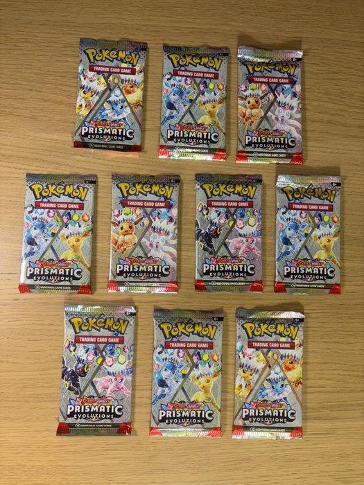 Pokémon - 10 Booster pack - Scarlet & Violet - Prismatic, Hobby en Vrije tijd, Verzamelkaartspellen | Pokémon