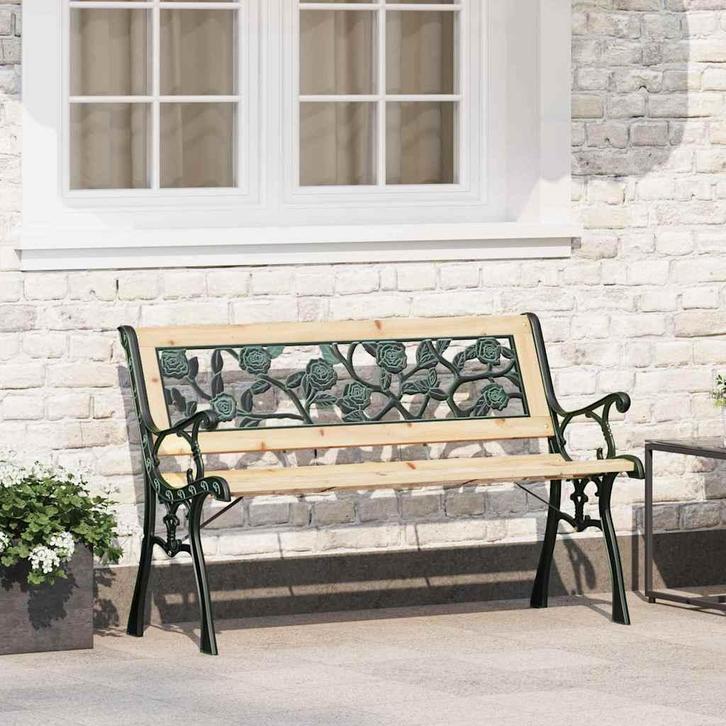 vidaXL Bank Bruin 116 x 54 x 73cm Hout, Tuin en Terras, Tuinbanken, Nieuw, Hout, Verzenden