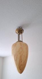 Plafondlamp - Glas, Metaal - Amberkleurig glas, Antiek en Kunst
