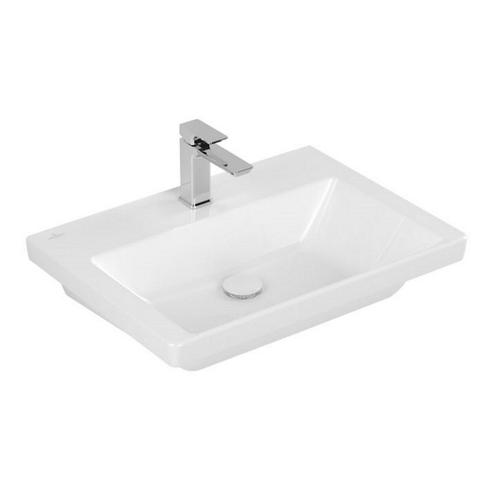Wastafel Villeroy & Boch Subway 3.0 1 Kraangat Zonder, Doe-het-zelf en Verbouw, Sanitair, Overige typen, Nieuw, Ophalen of Verzenden
