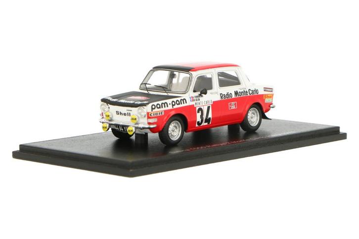 Simca 1000 Rally 2 S9457 Spark Models  Modelauto 1:43 1973, Hobby en Vrije tijd, Modelauto's | 1:43, Verzenden