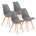Modern Home Set Van 4 Eetkamerstoelen - Kuip Stoelen Met, Huis en Inrichting, Stoelen, Ophalen of Verzenden, Nieuw
