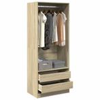 vidaXL Kledingkast 80x50x200 cm bewerkt hout sonoma, Verzenden, Nieuw