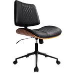 Bureaustoel zonder armleuningen met PU-leren zitting, Verzenden, Nieuw
