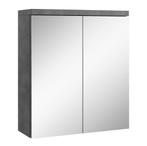 Badkamerkast Toledo 60 x 20 x 60 cm Donker Grijs Spiegelkast, Verzenden, Nieuw, Spiegelkast