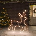 vidaXL Kerstfiguur rendier met 72 warmwitte LEDs 57x55x4,5, Diversen, Kerst, Verzenden, Nieuw