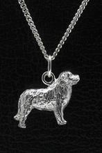 Zilveren Berner sennenhond ketting hanger - groot, Verzenden, Nieuw