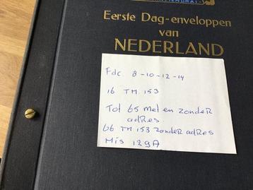 Nederland - Verzameling eerstedag enveloppen nr. 8. Tm. Nr. beschikbaar voor biedingen