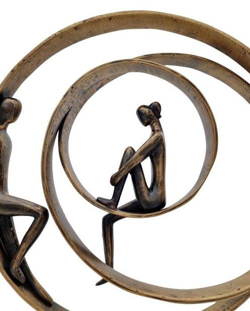 Beeldje - Koppel in eeuwige verbondheid - Brons, Antiek en Kunst, Curiosa en Brocante