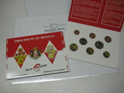 3,88 Euro Kms Monaco 2002 Originalfolder st, Postzegels en Munten, Munten | Europa | Euromunten, Verzenden