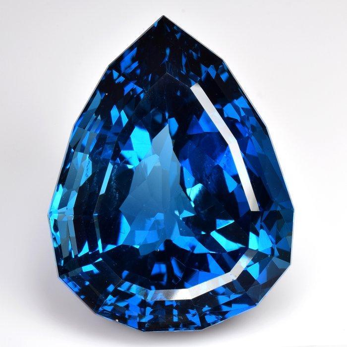 Blauw Topaas - 69.76 ct - nternational Colored Gemstone, Sieraden, Tassen en Uiterlijk, Edelstenen