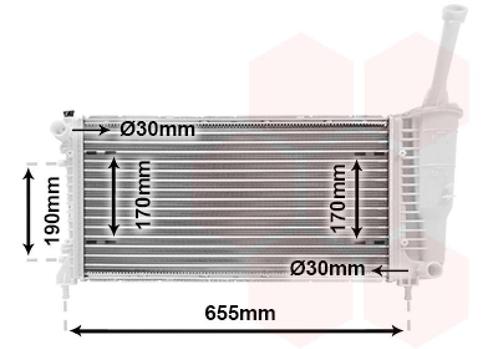 RADIATOR VOOR FIAT IDEA 2004-2011, Auto-onderdelen, Airco en Verwarming, Nieuw, Ophalen of Verzenden