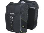 Basil Miles dubbele fietstas MIK, 34L, black lime, Fietsen en Brommers, Fietsaccessoires | Fietstassen, Verzenden, Zo goed als nieuw