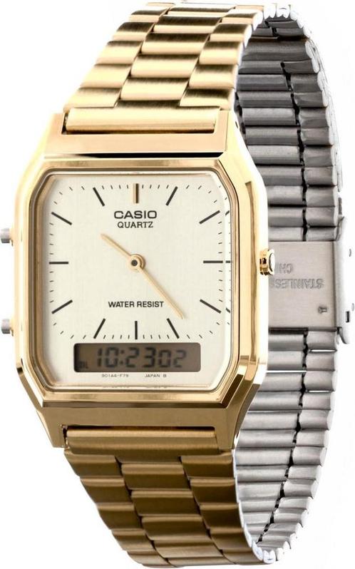 Casio Vintage Edgy AQ-230GA-9DMQYES Dames Horloge - 27.8 mm, Sieraden, Tassen en Uiterlijk, Horloges | Dames, Verzenden