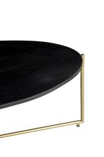 Anthony black/brass-12460, Huis en Inrichting, Tafels | Salontafels, Ophalen of Verzenden, Nieuw