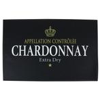deurmat wijn chardonnay zwart 75x50cm, Verzenden, Nieuw