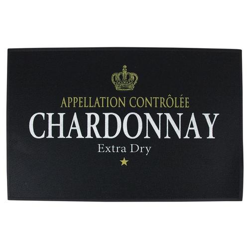 deurmat wijn chardonnay zwart 75x50cm, Tuin en Terras, Deurmatten, Verzenden